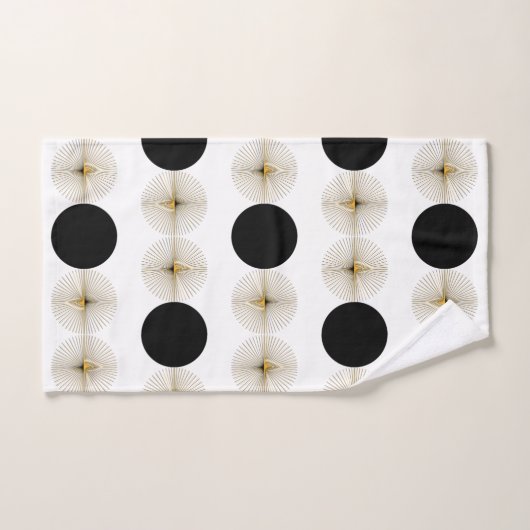 Middeleeuwse moderne halve cirkel bad handdoek (Handdoek)