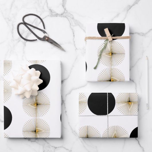 Middeleeuwse moderne halve cirkel inpakpapier vel (Voorkant)