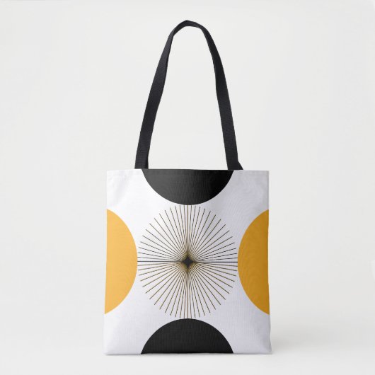Middeleeuwse moderne halve cirkel tote bag (Voorkant)