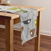 Middeleeuwse moderne halve maan bloemen korte tafelloper (Voorbeeld)