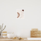 Middeleeuwse moderne hedendaagse kunst Neutrale sc Poster (Keuken)