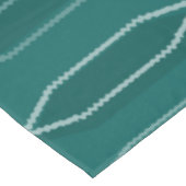 Middeleeuwse moderne hexagon kolommen Blauwgroen Tafelkleed (Gekanteld)