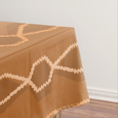 Middeleeuwse moderne hexagon Kolommen Sinaasappel Tafelkleed (Voorbeeld)