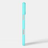 Middeleeuwse moderne kat, Aqua en Navy Blue Case-Mate iPhone Case (Achterkant / Rechts)