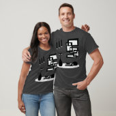 Middeleeuwse moderne katten en atoomkunst t-shirt (Unisex)