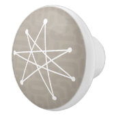 Middeleeuwse moderne Kerstmis, atoomMCM MOD Star Keramische Knop (Rechts)