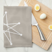 Middeleeuwse moderne Kerstmis, atoomMCM MOD Star Theedoek (Quarter Fold)