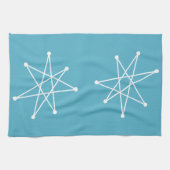 Middeleeuwse moderne Kerstmis, atoomMCM MOD Star Theedoek (Horizontaal)