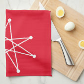 Middeleeuwse moderne Kerstmis, atoomMCM MOD Star Theedoek (Quarter Fold)