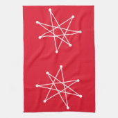 Middeleeuwse moderne Kerstmis, atoomMCM MOD Star Theedoek (Verticaal)