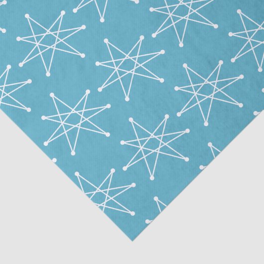 Middeleeuwse moderne Kerstmis, atoomMCM MOD Star Tissuepapier (Detail)