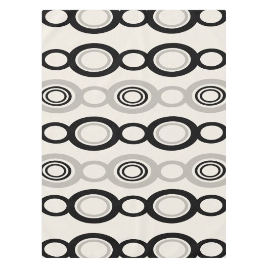 Middeleeuwse moderne keten verbindt zwart grijs tafelkleed (Voorkant)