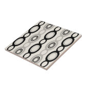 Middeleeuwse moderne keten verbindt zwart grijs tegeltje (Zijkant)