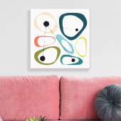 Middeleeuwse moderne kieuwen canvas afdruk (Insitu (Woonkamer))