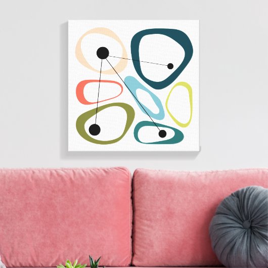 Middeleeuwse moderne kieuwen canvas afdruk (Insitu (Woonkamer))