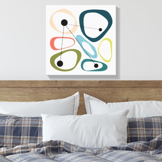 Middeleeuwse moderne kieuwen canvas afdruk (Insitu (Slaapkamer))