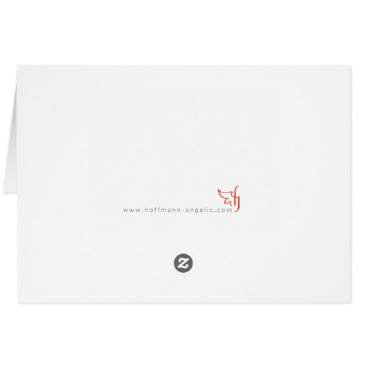 Middeleeuwse, moderne koelcel, kerstkaart (Achterkant Horizontaal)