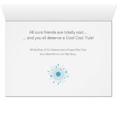 Middeleeuwse, moderne koelcel, kerstkaart (Binenzijde Horizontaal (Onderkant))