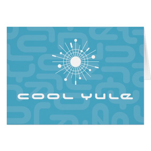 Middeleeuwse, moderne koelcel, kerstkaart (Voorkant Horizontaal)