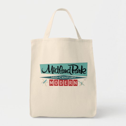 middeleeuwse moderne kruidenierscanvas tas (Voorkant)