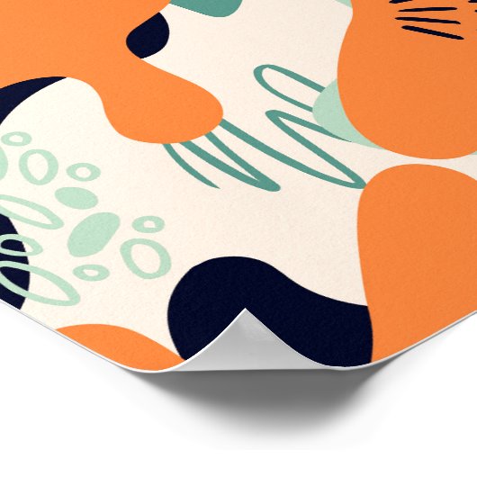 Middeleeuwse moderne kunst poster (Hoek)