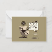 Middeleeuwse moderne kunstkatten notitiekaartje (Voorkant)