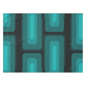 Middeleeuwse moderne lange rechthoeken Blauwgroen Tafelkleed (Voorkant (Horizontaal))