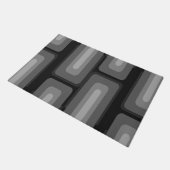 Middeleeuwse moderne, lange rechthoeken donkergrij deurmat (Schuin)