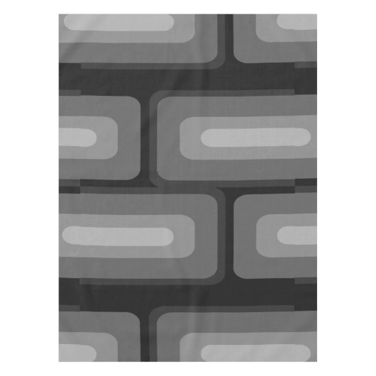 Middeleeuwse moderne, lange rechthoeken donkergrij tafelkleed (Voorkant)