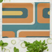 Middeleeuwse moderne lange rechthoeken kleurrijk 1 theedoek (Gevouwen)