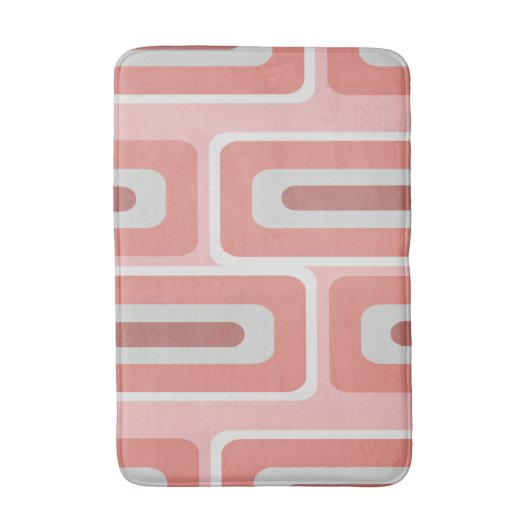 Middeleeuwse moderne, lange rechthoeken zalmroze badmat (Voorkant Verticaal)