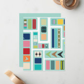 Middeleeuwse moderne mix-up notitiekaartje (Voorkant / Achterkant in situ)