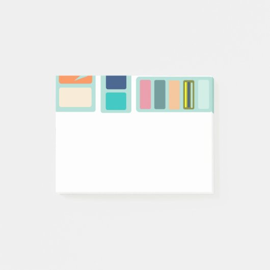 Middeleeuwse moderne mix-up post-it® notes (Voorkant)