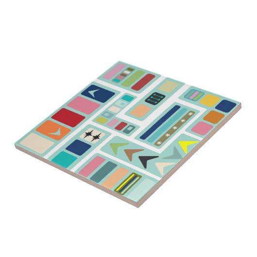 Middeleeuwse moderne mix-up tegeltje (Zijkant)