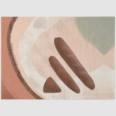 Middeleeuwse moderne organische Abstracte kunstont Tissuepapier (Voorkant)