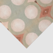 Middeleeuwse moderne organische cirkels rond ontko tissuepapier (Detail)