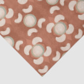 Middeleeuwse moderne organische cirkelvormige schi tissuepapier (Detail)