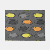 Middeleeuwse moderne ovalen met grijze riem deurmat (Voorkant)