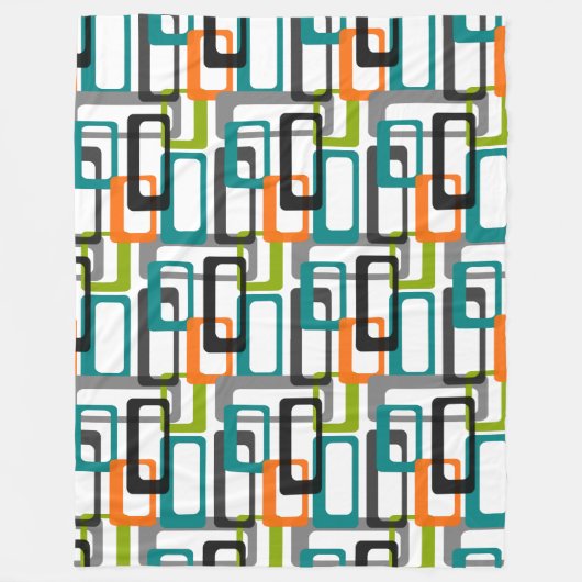 Middeleeuwse moderne printlade fleece deken (Voorkant)