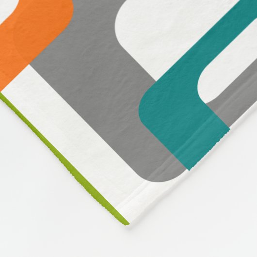 Middeleeuwse moderne printlade fleece deken (Hoek)