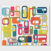 Middeleeuwse moderne rechthoeken cadeaupapier (Vlak)