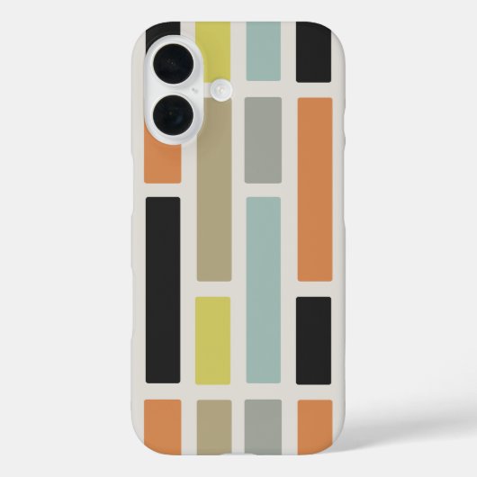 Middeleeuwse moderne rechthoeken Case-Mate iPhone case (Achterkant)