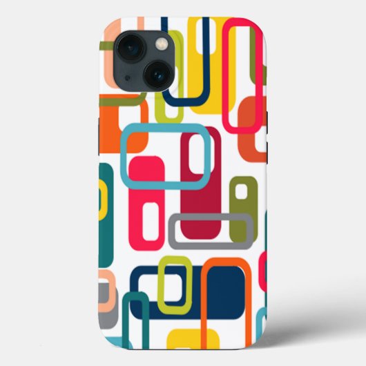 Middeleeuwse moderne rechthoeken Case-Mate iPhone case (Achterkant)