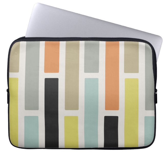 Middeleeuwse moderne rechthoeken laptop sleeve (Voorkant)