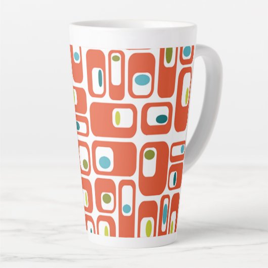 Middeleeuwse moderne rechthoeken latte mok (Rechterhoek)