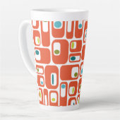 Middeleeuwse moderne rechthoeken latte mok (Linkerhoek)