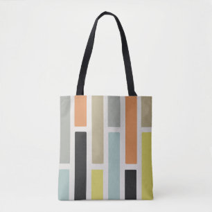 Middeleeuwse moderne rechthoeken tote bag