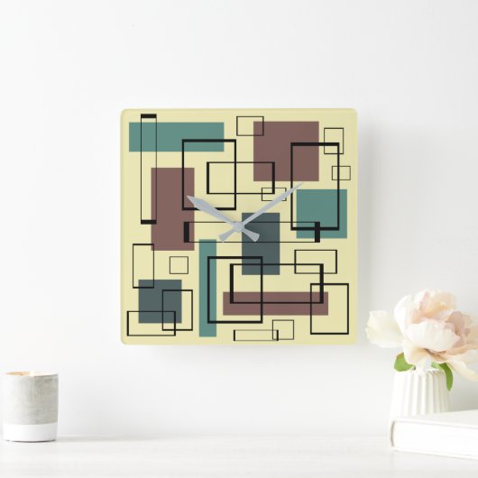 Middeleeuwse moderne rechthoeken vierkante klok (Huis)