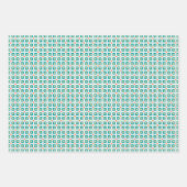 Middeleeuwse moderne Retro 1970's geïnspireerde vl Inpakpapier Vel (Voorkant 2)