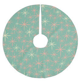 Middeleeuwse Moderne Retro 50s Starbursts Roze Min Kerstboom Rok